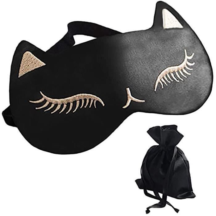 Masque de Sommeil Chat Noir