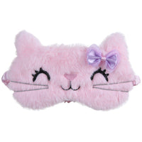 Masque de Sommeil Chat Rose en Peluche