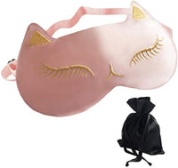 Masque de Sommeil Chat Rose