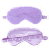 Masque de Sommeil en Soie et Peluche Violet