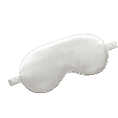 masque de sommeil soie blanc