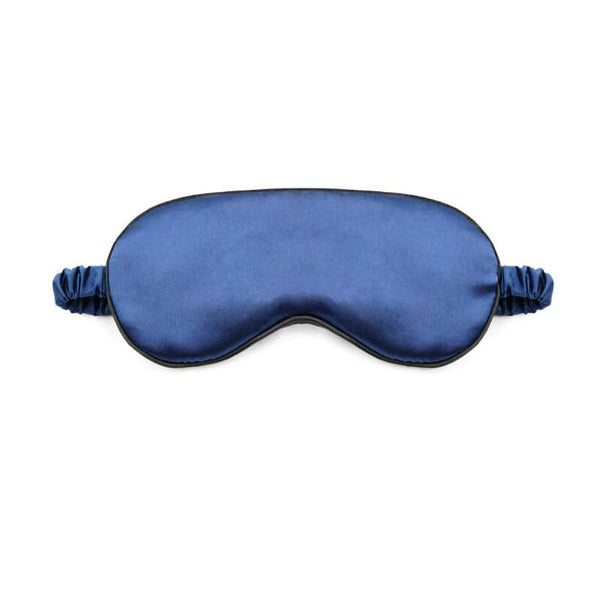 masque de sommeil soie bleu