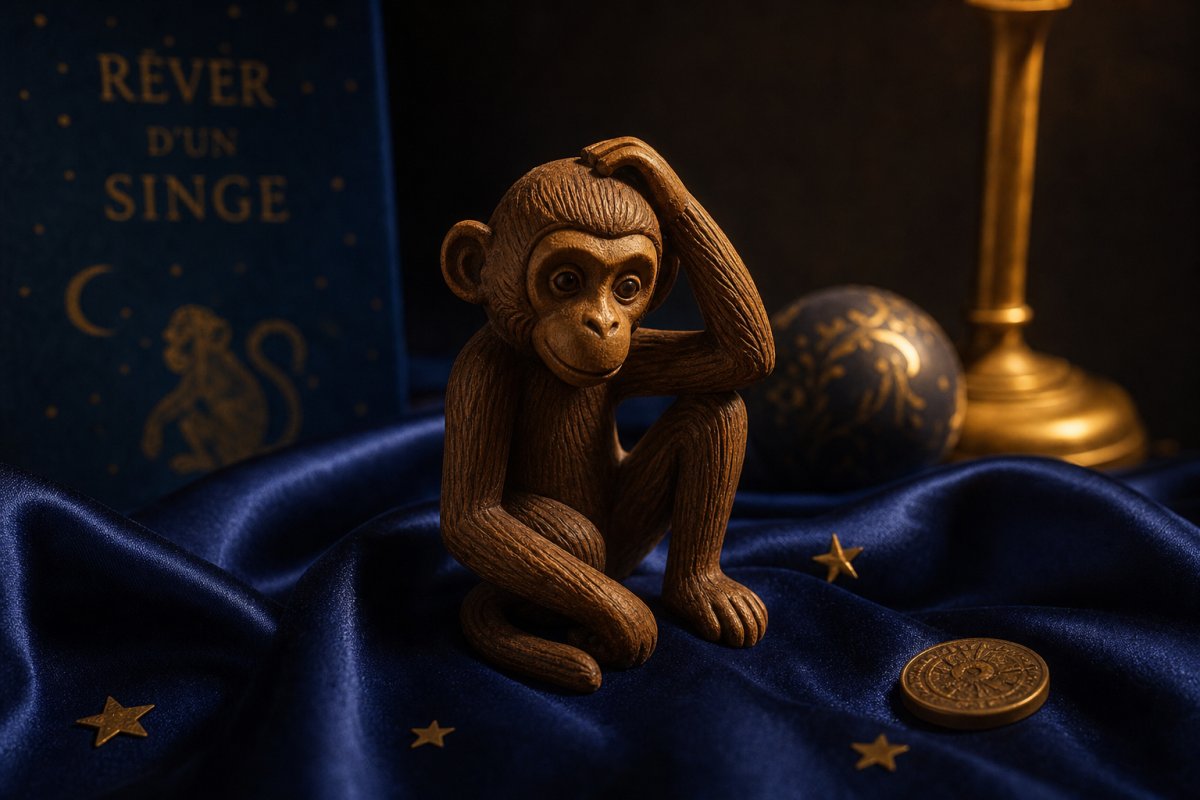 Rever dun singe figurine